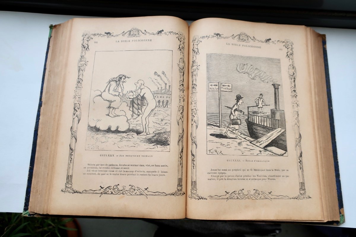 "la Bible Folichonne, Et Autres Farces..", Léo Tard Vers 1880/90 800p. Librairie B Simon & Cie-photo-3