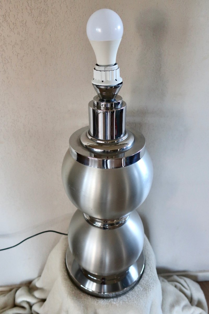 Important 1970s Design Lamp Base, Delmas Disderot, 51 Cm-photo-4