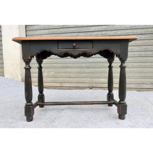 Table Bureau Style Louis XIII Patinée