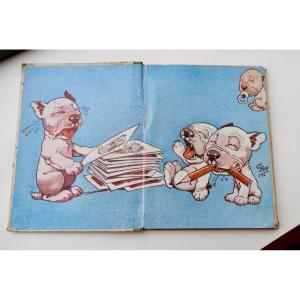 George Ernest Studdy, Rare Little “bonzo” Book, Our Baby Dogs, Hachette, 1924