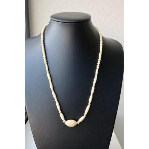 Antique Ivory Necklace 61 Cm, No. 5