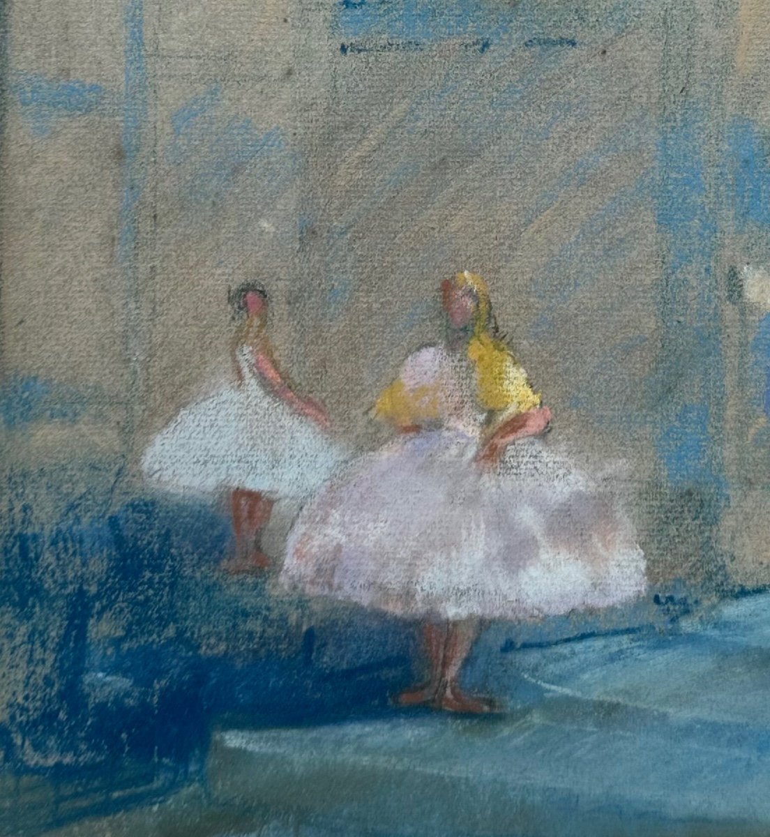 Guirand De Scévola Lucien Victor - Pastel - The Little Dancers Of The Paris Opera-photo-4