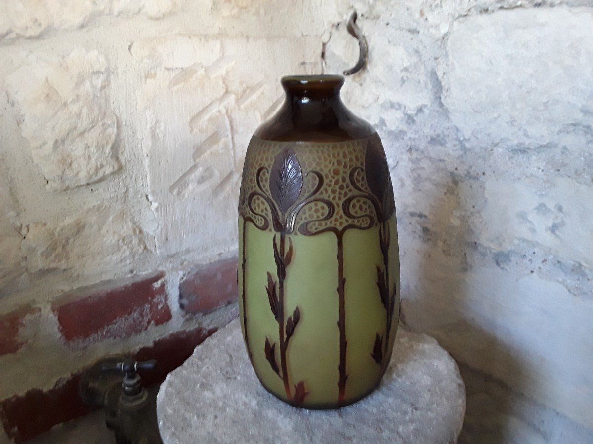 Art Nouveau Vase By d'Argental-photo-2