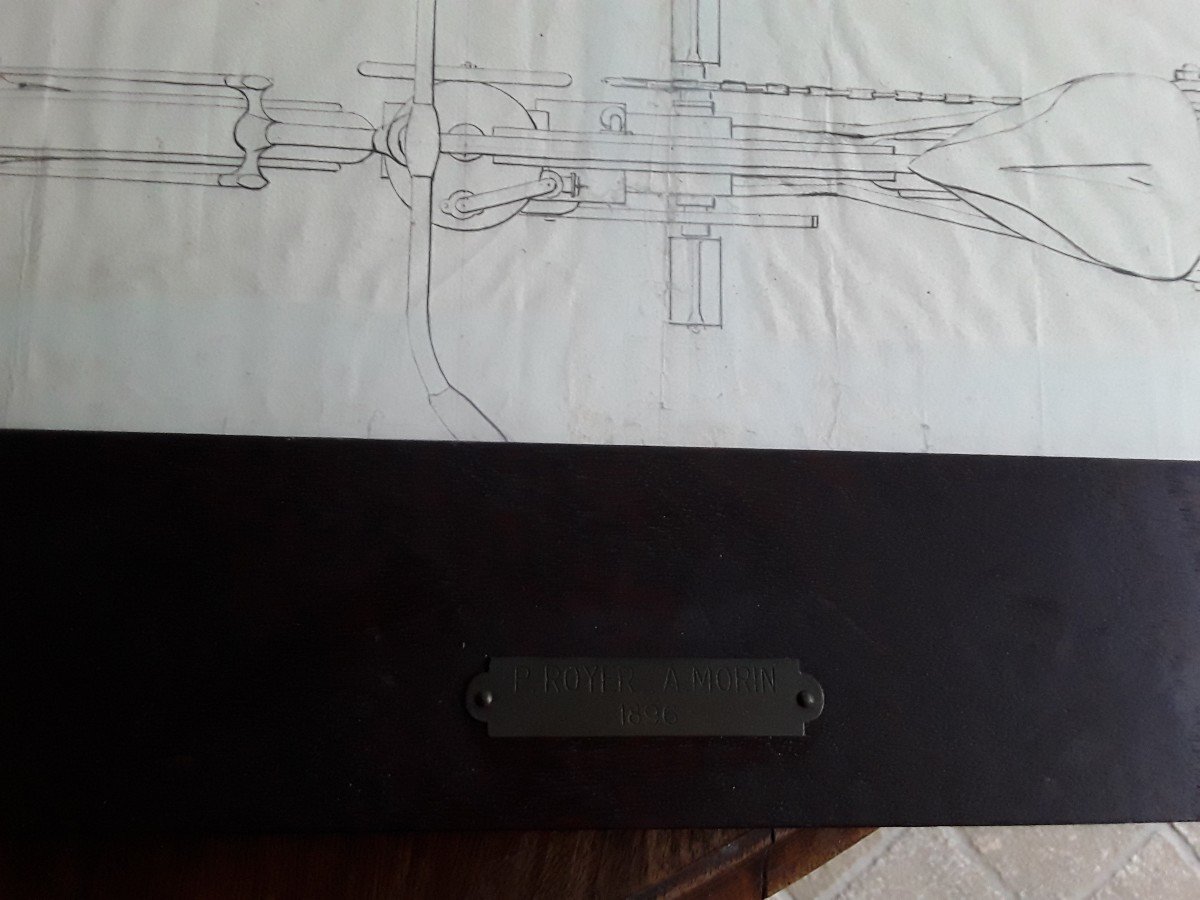 Dessin Bicyclette Mi - Automobile 1893 Systeme Royer Et Morin-photo-2