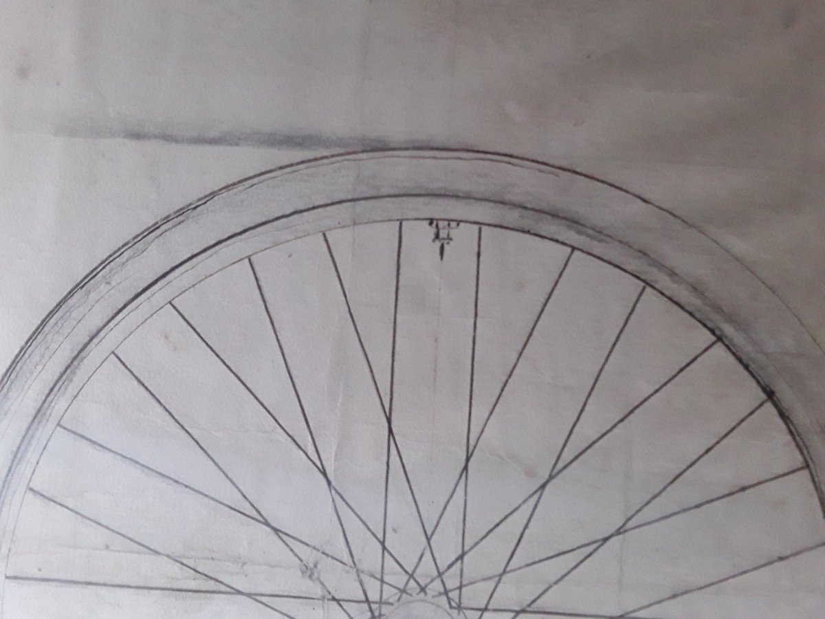 Dessin Bicyclette Mi - Automobile 1893 Systeme Royer Et Morin-photo-8