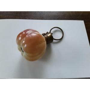 Rare Opaline Fruit Shaped Salt Or Perfume Bottle