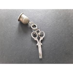 19th Century Sterling Silver Doll Jewel Or Charm 