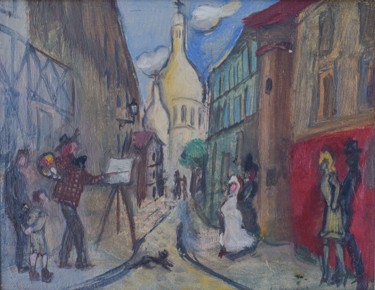 Montmartre Scene - Style Of Michel Georges-michel