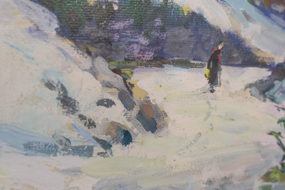 Impressionist - Snowscape Painting-photo-7