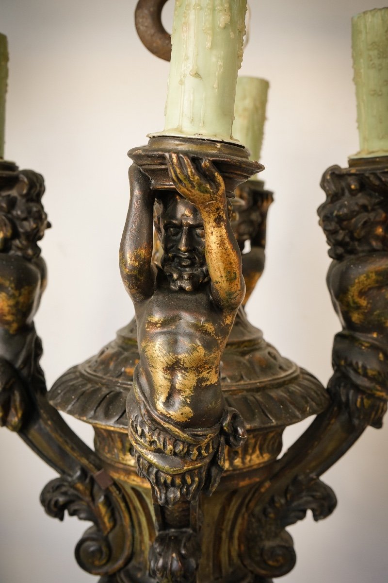 Chandelier - Four Greek Mythological Figures-photo-3