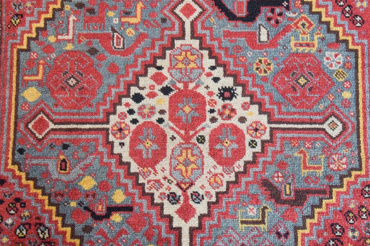 Tapis Azerbaïdjanais Tissé à La Main - Vintage-photo-4