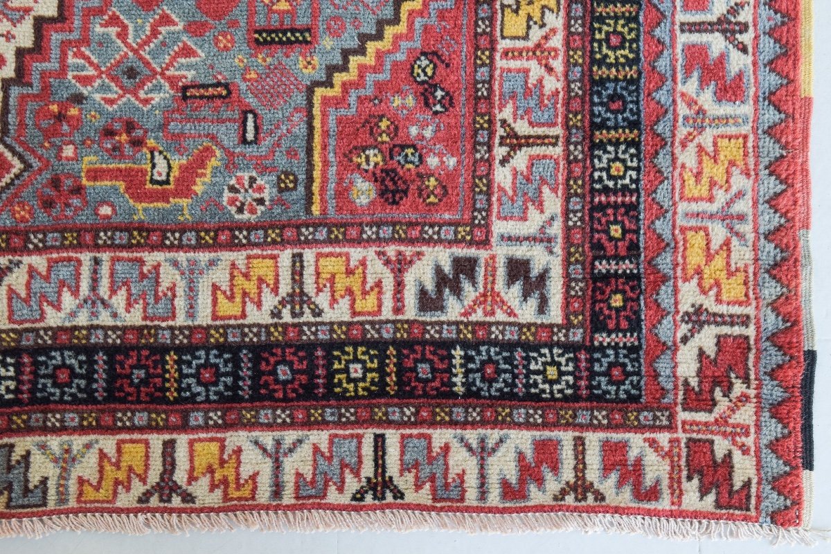 Tapis Azerbaïdjanais Tissé à La Main - Vintage-photo-7