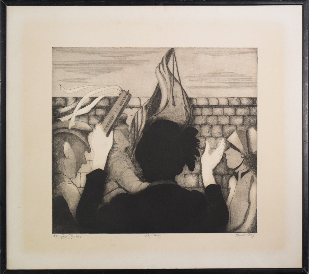 Margaret Sheaff - 'sally Army' Etching-photo-2