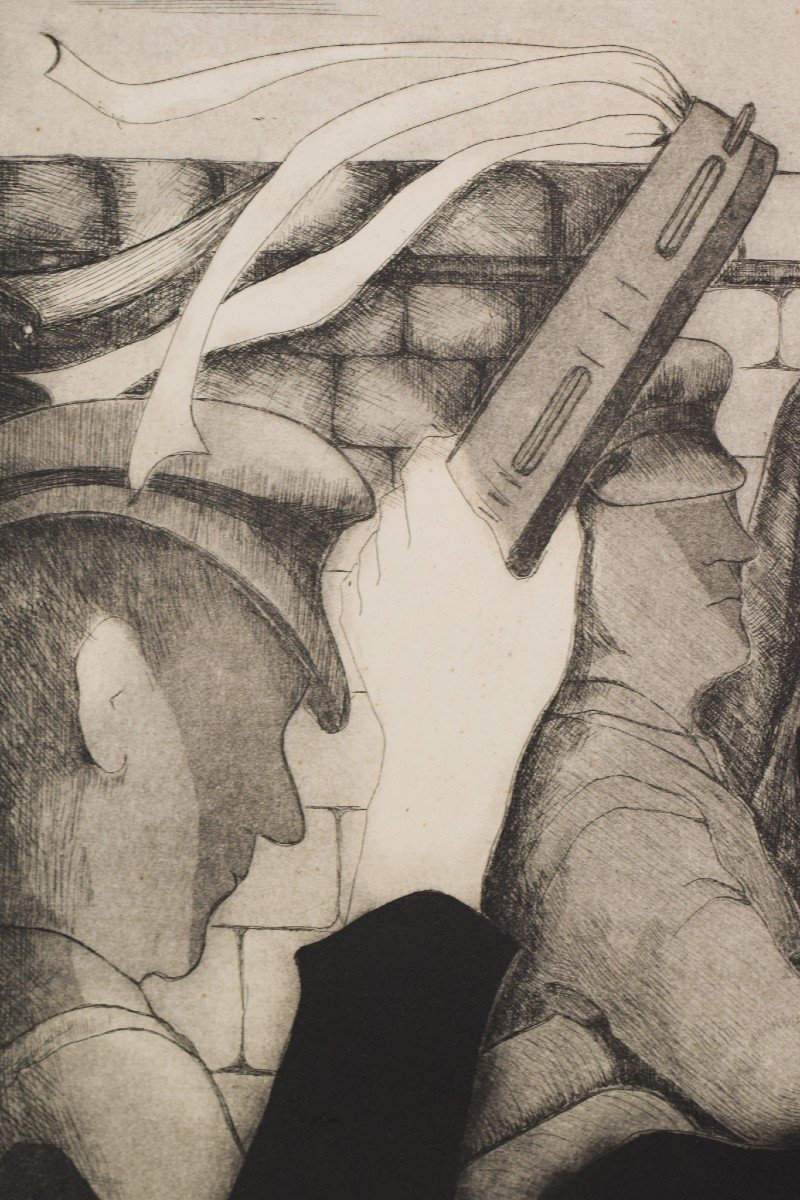 Margaret Sheaff - 'sally Army' Etching-photo-4