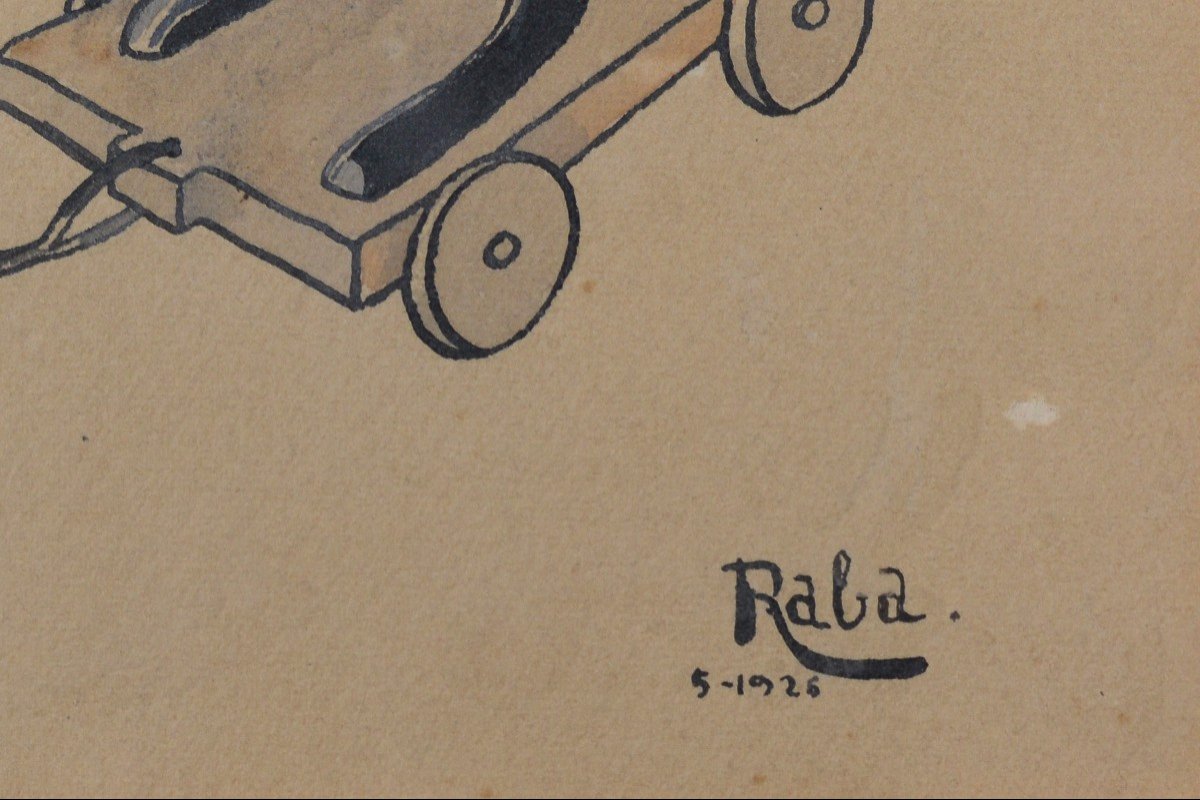 Raba 1926 - Dessin Animé Intéressant Et Bizarre-photo-2