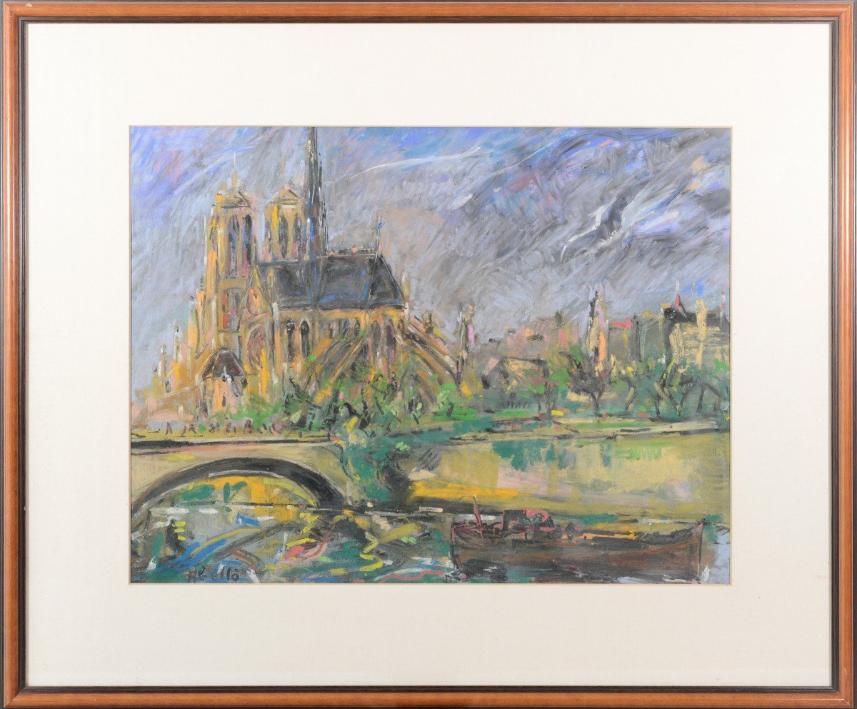 Seine Et Notre-dame De Paris - Joan Abelló Prat-photo-2