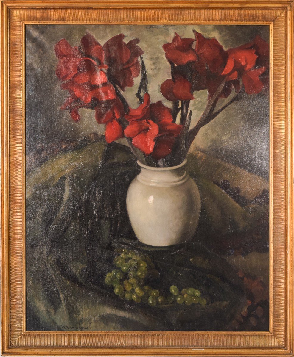 Luis Mutané - Still Life With Gladioli-photo-2