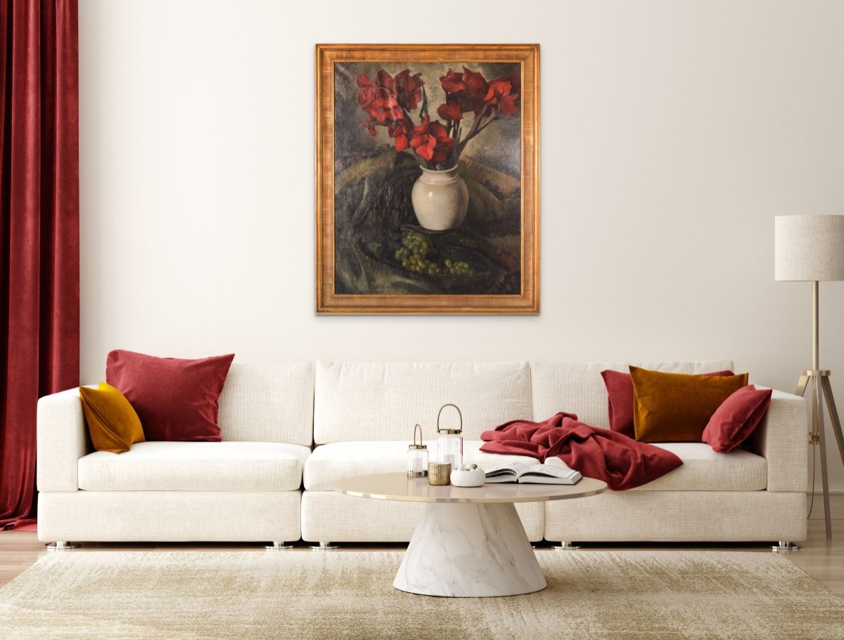 Luis Mutané - Still Life With Gladioli-photo-4