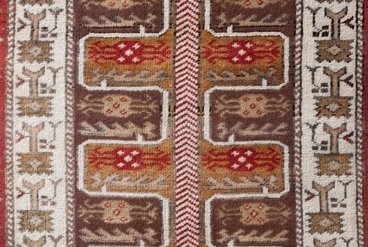 Unusual Hand Woven - Vintage Eastern Rug-photo-1