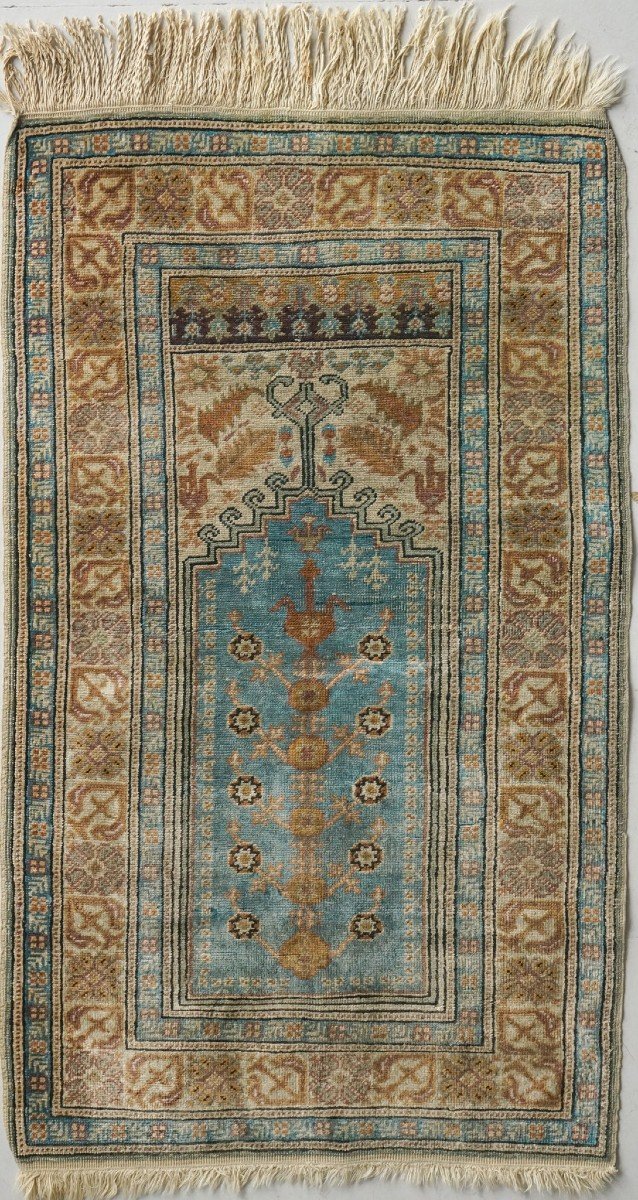 Tapis De Prière Vintage Attrayant - Tissé à La Main