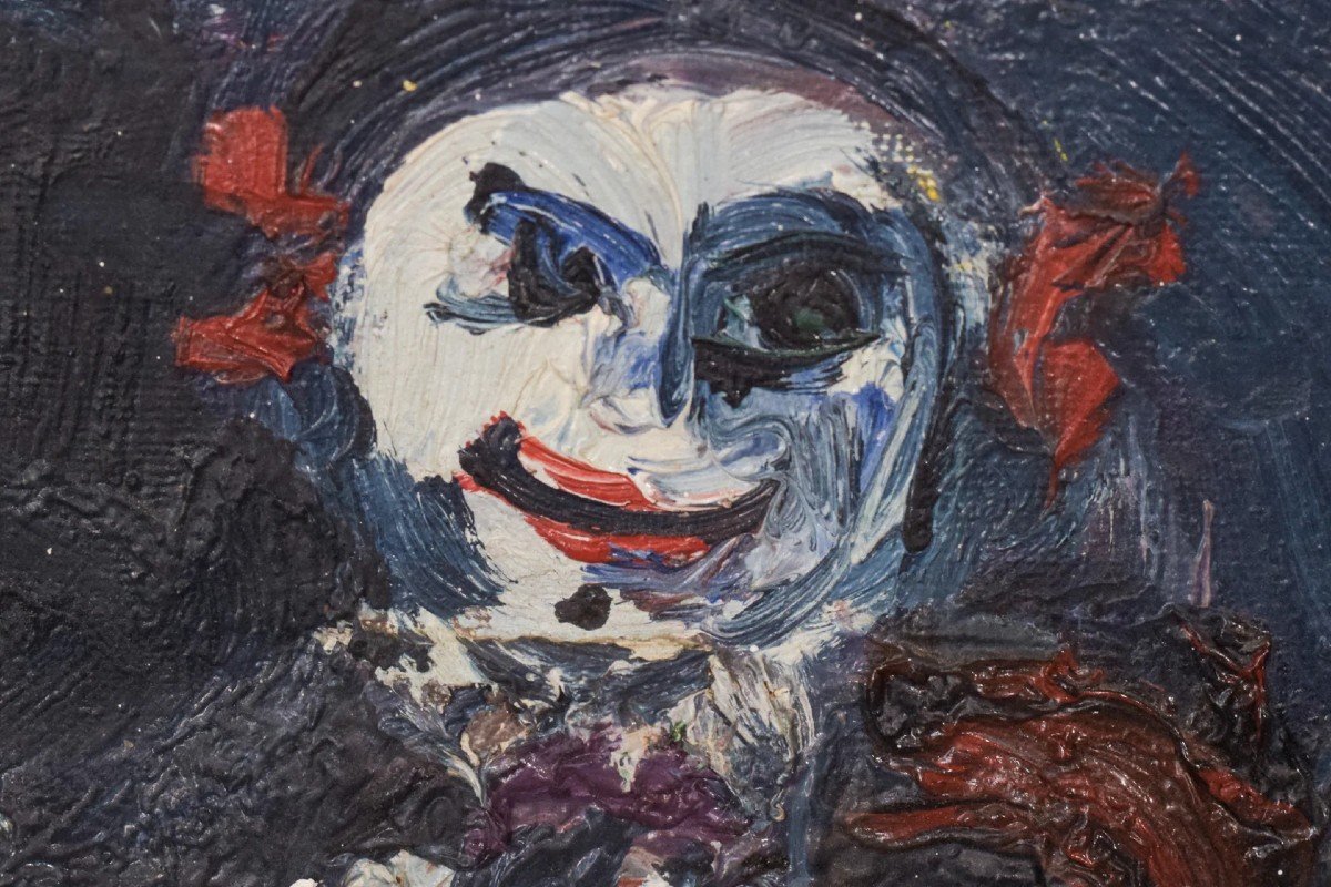 Expressionist - Oil Painting Of A Clown-photo-4