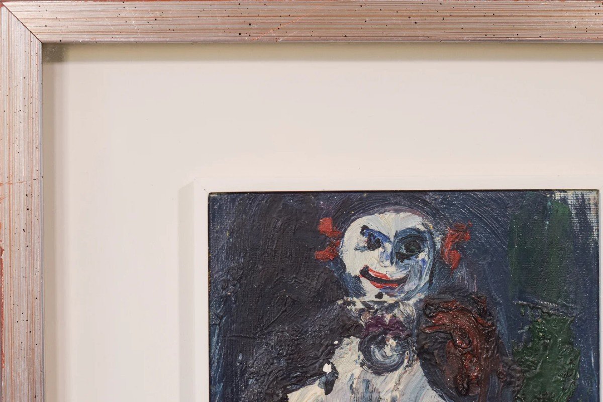 Expressionist - Oil Painting Of A Clown-photo-2