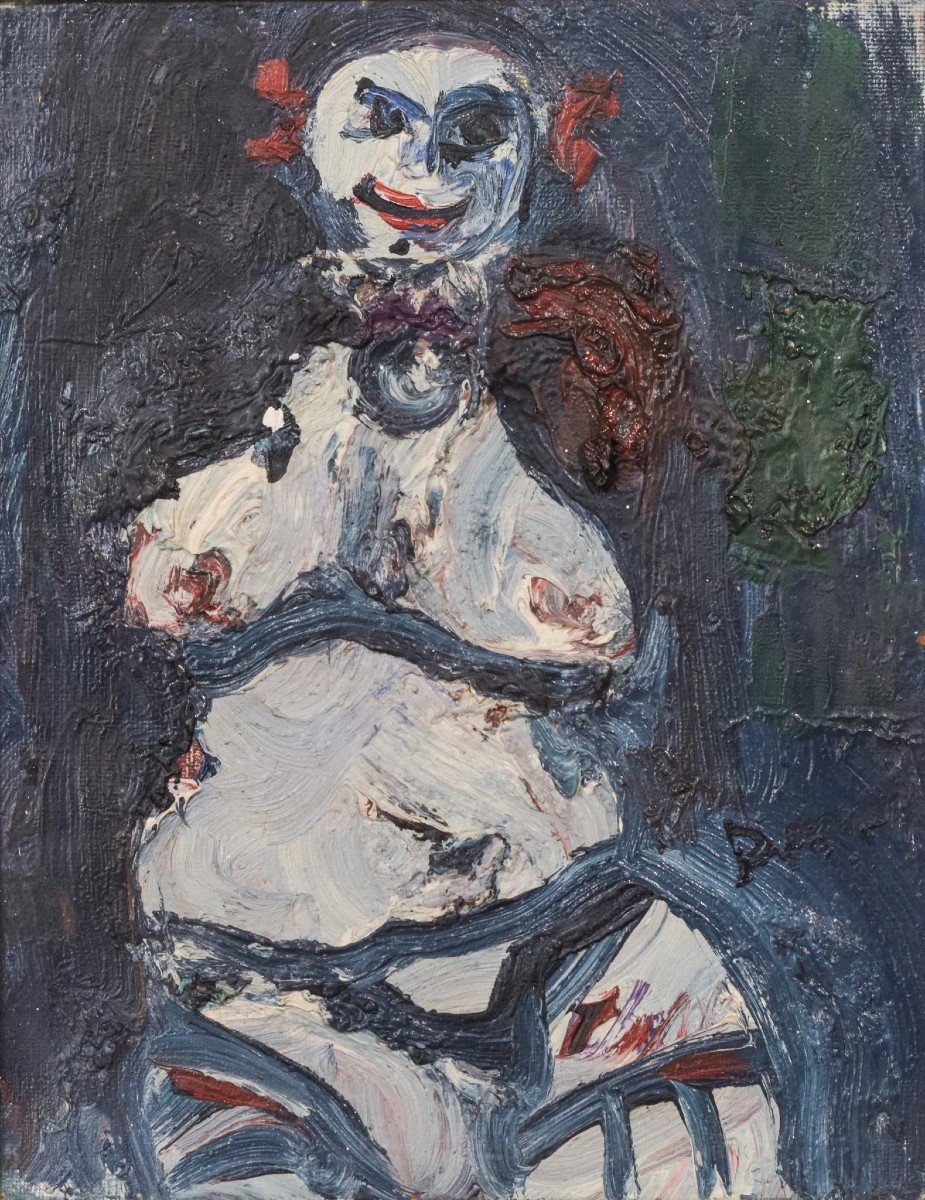 Expressionist - Oil Painting Of A Clown