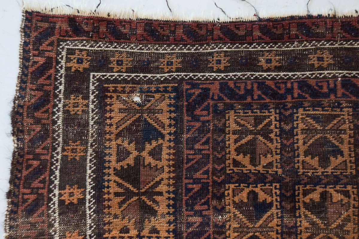 Tapis De Prière Tissé à La Main - Baluch Antique-photo-2