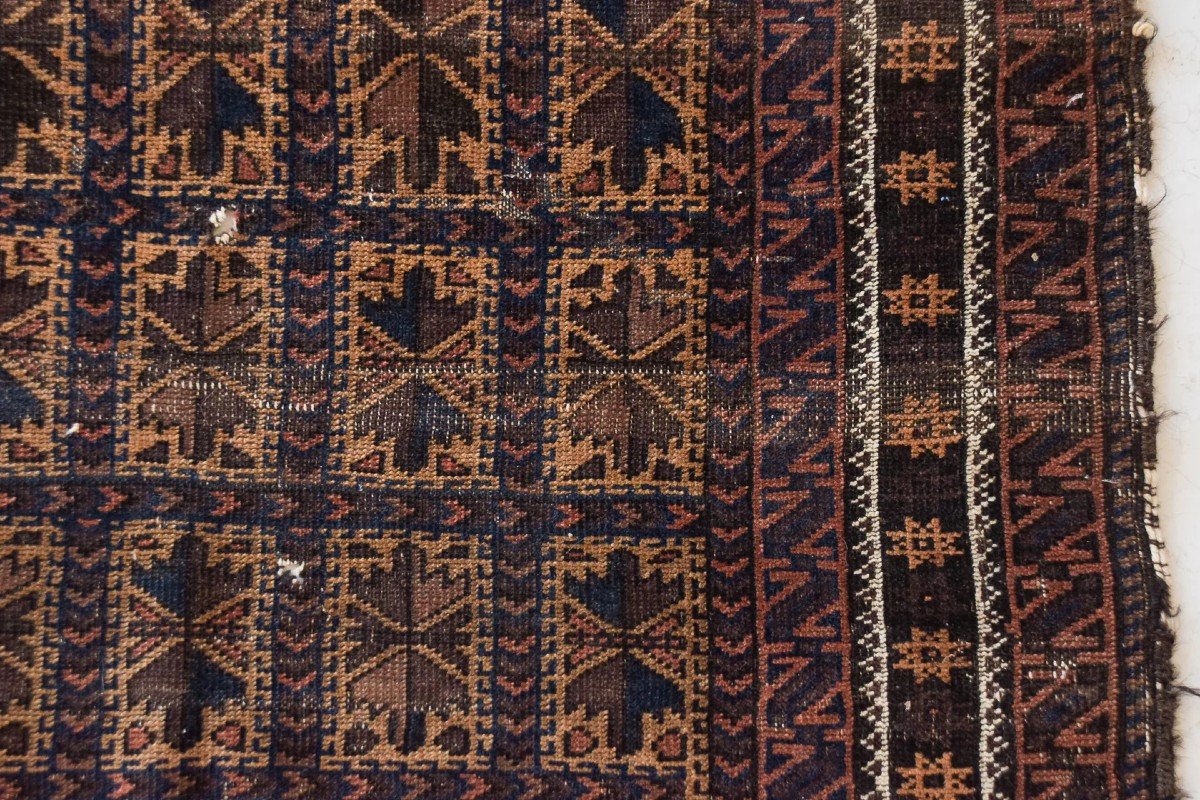 Tapis De Prière Tissé à La Main - Baluch Antique-photo-6