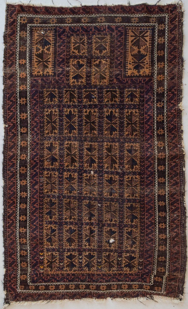 Tapis De Prière Tissé à La Main - Baluch Antique