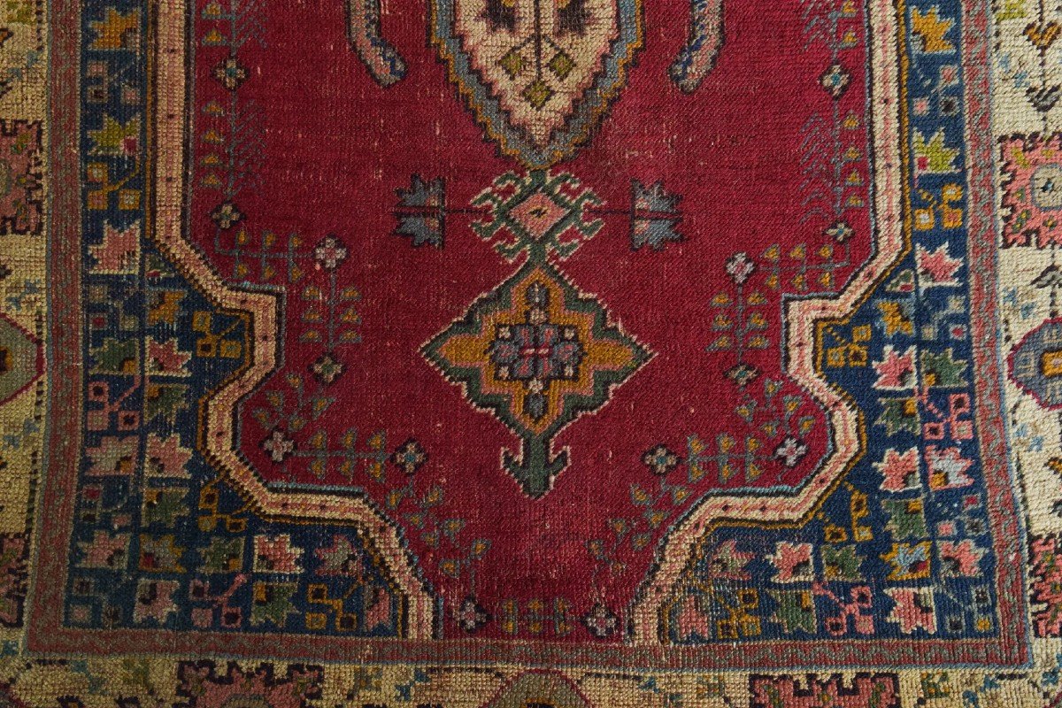 Vintage Handwoven - Red Ground Rug-photo-1