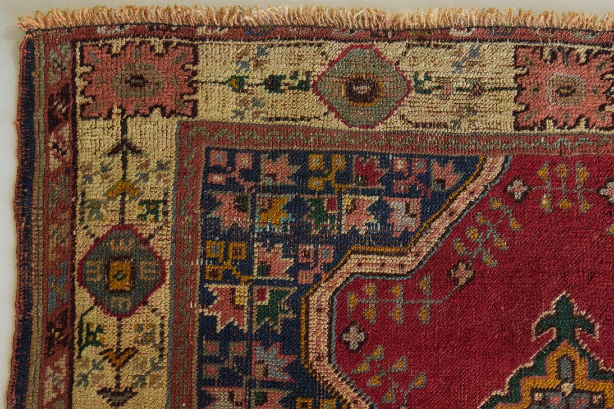 Vintage Handwoven - Red Ground Rug-photo-2