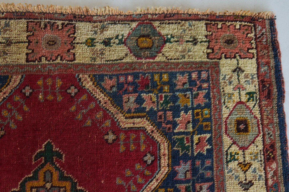 Vintage Handwoven - Red Ground Rug-photo-3