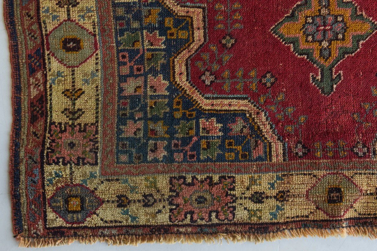 Vintage Handwoven - Red Ground Rug-photo-4