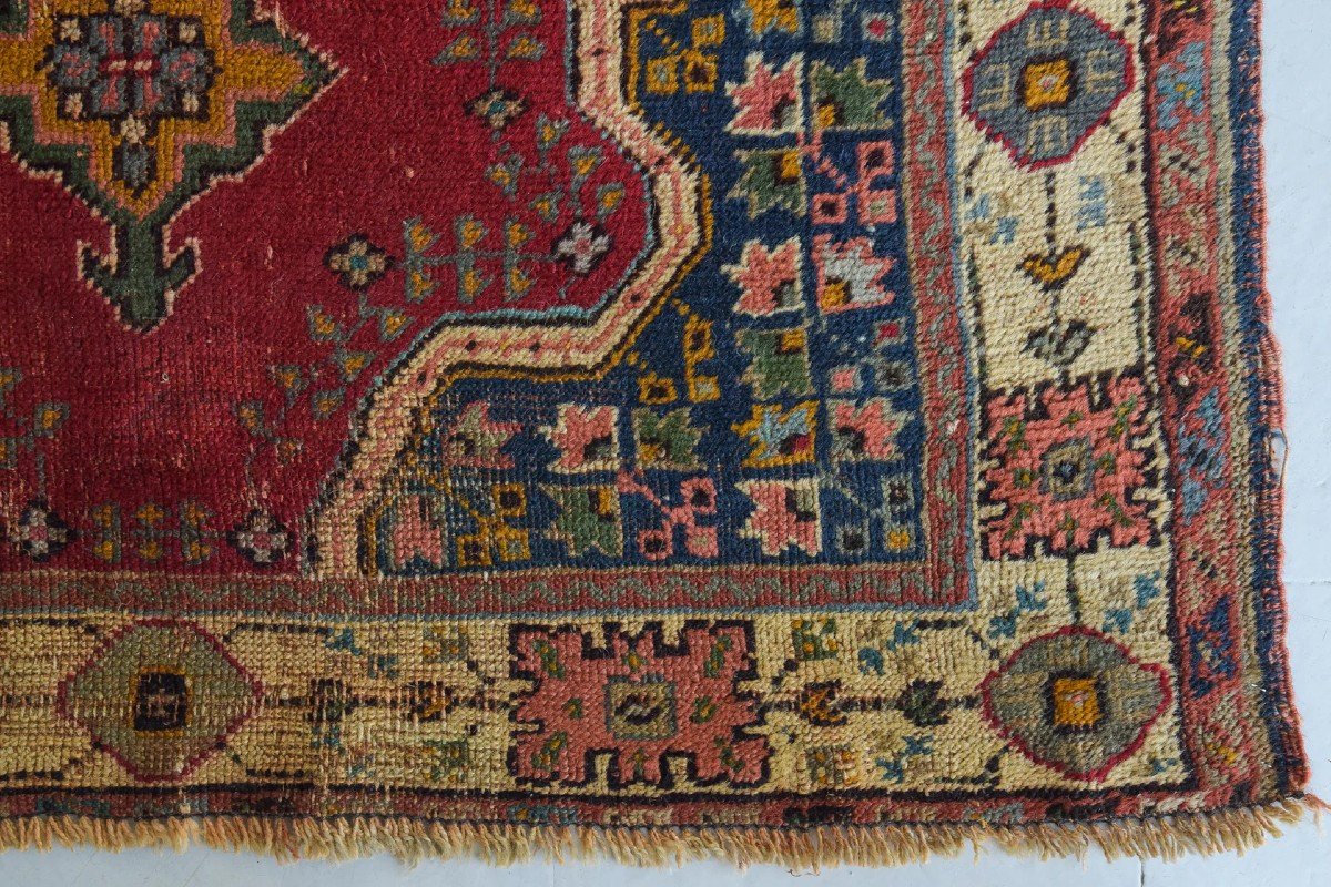 Vintage Handwoven - Red Ground Rug-photo-5