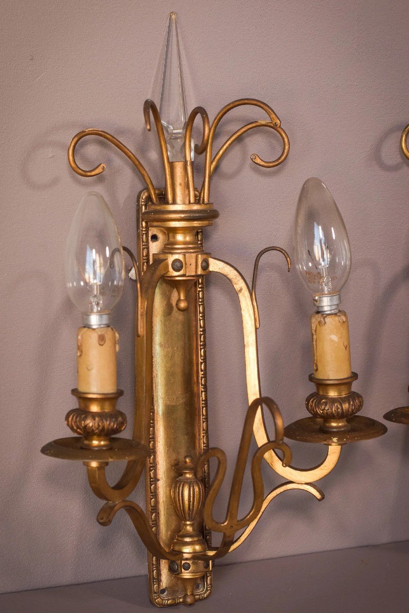 Classical High Quality - Pair Of Wall Lamps-photo-2