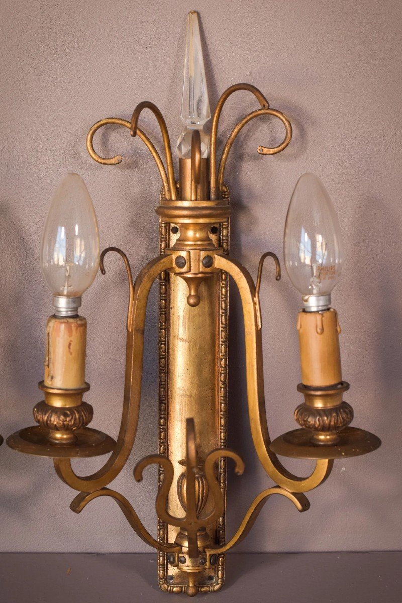 Classical High Quality - Pair Of Wall Lamps-photo-1