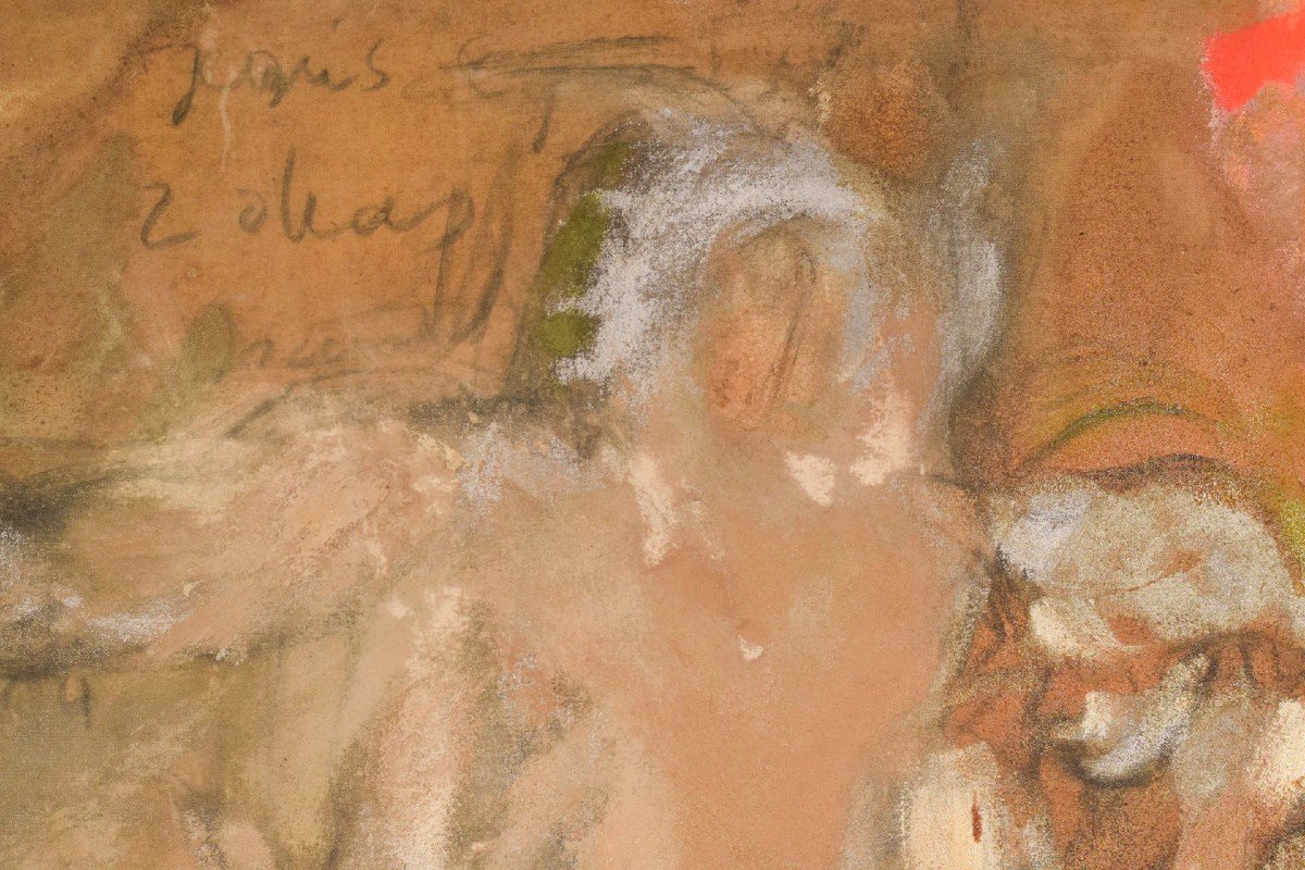 Vicente Vela - Deux Grandes études De Nu Expressionniste Figuratif-photo-6