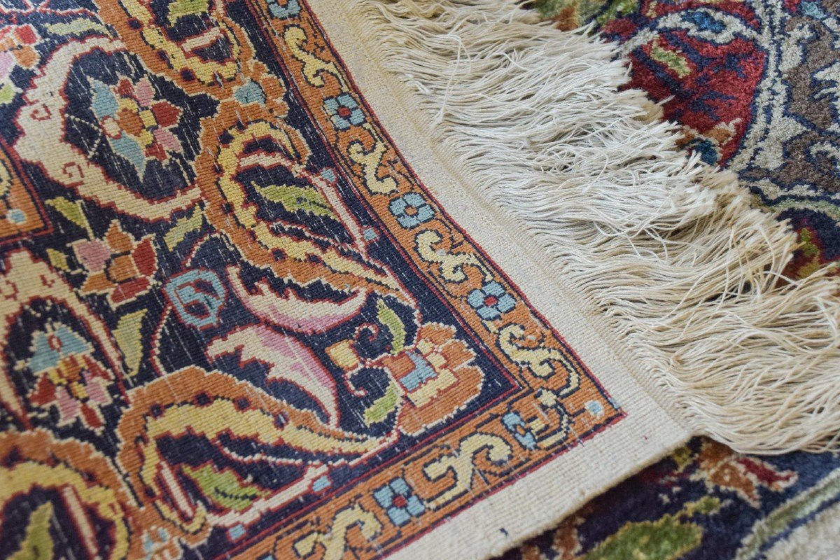 Handwoven Vintage Rug - Peacocks And Lions-photo-8