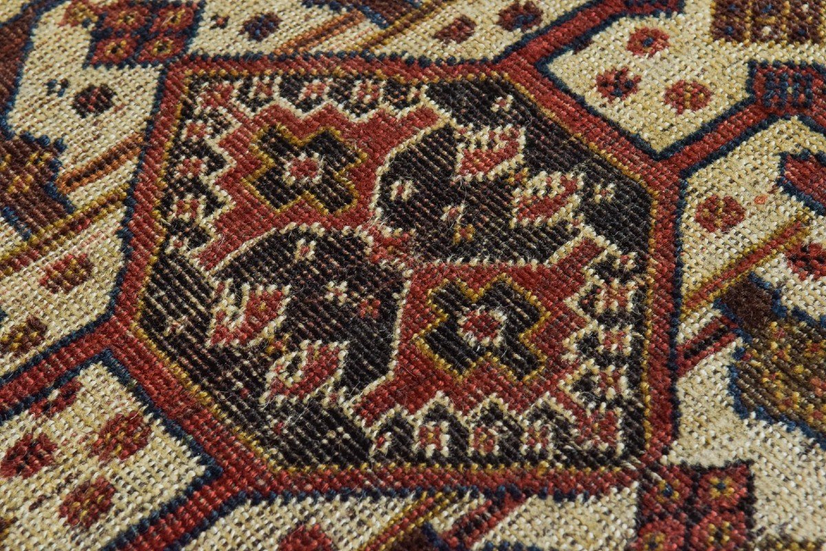 Vintage - Grand Tapis Persan Tissé à La Main-photo-4