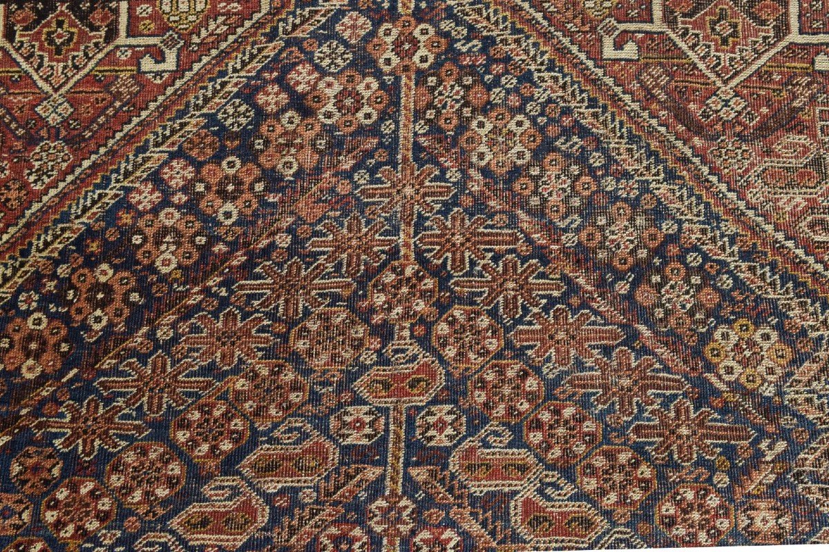 Vintage - Grand Tapis Persan Tissé à La Main-photo-1