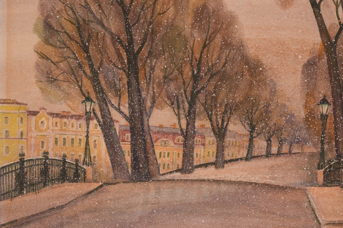 Watercolor - City Under The Snow-photo-2