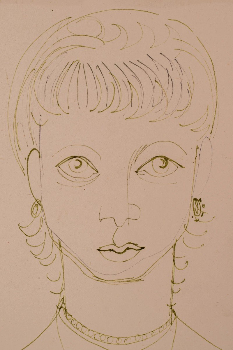 Francis Newton Souza - Follower - Minimalist Study Of A Lady-photo-2