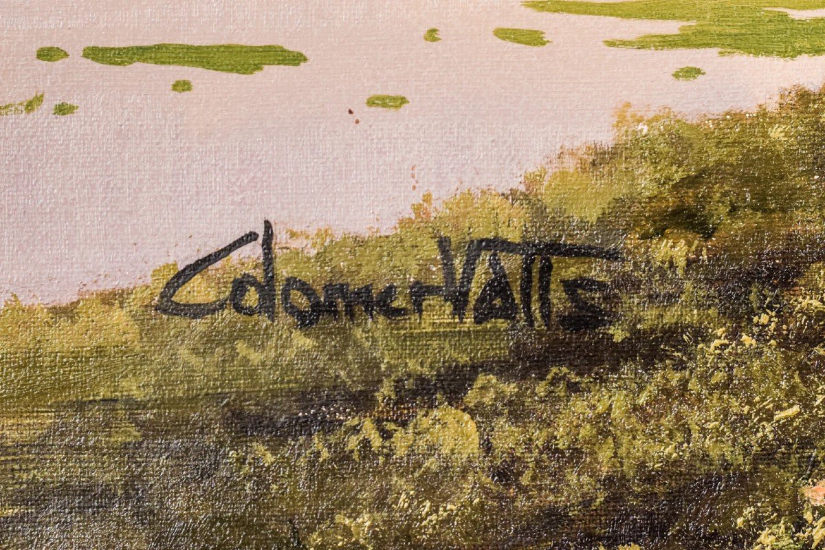 Joan Colomer Valls - Paysage Avec Ouvriers-photo-3