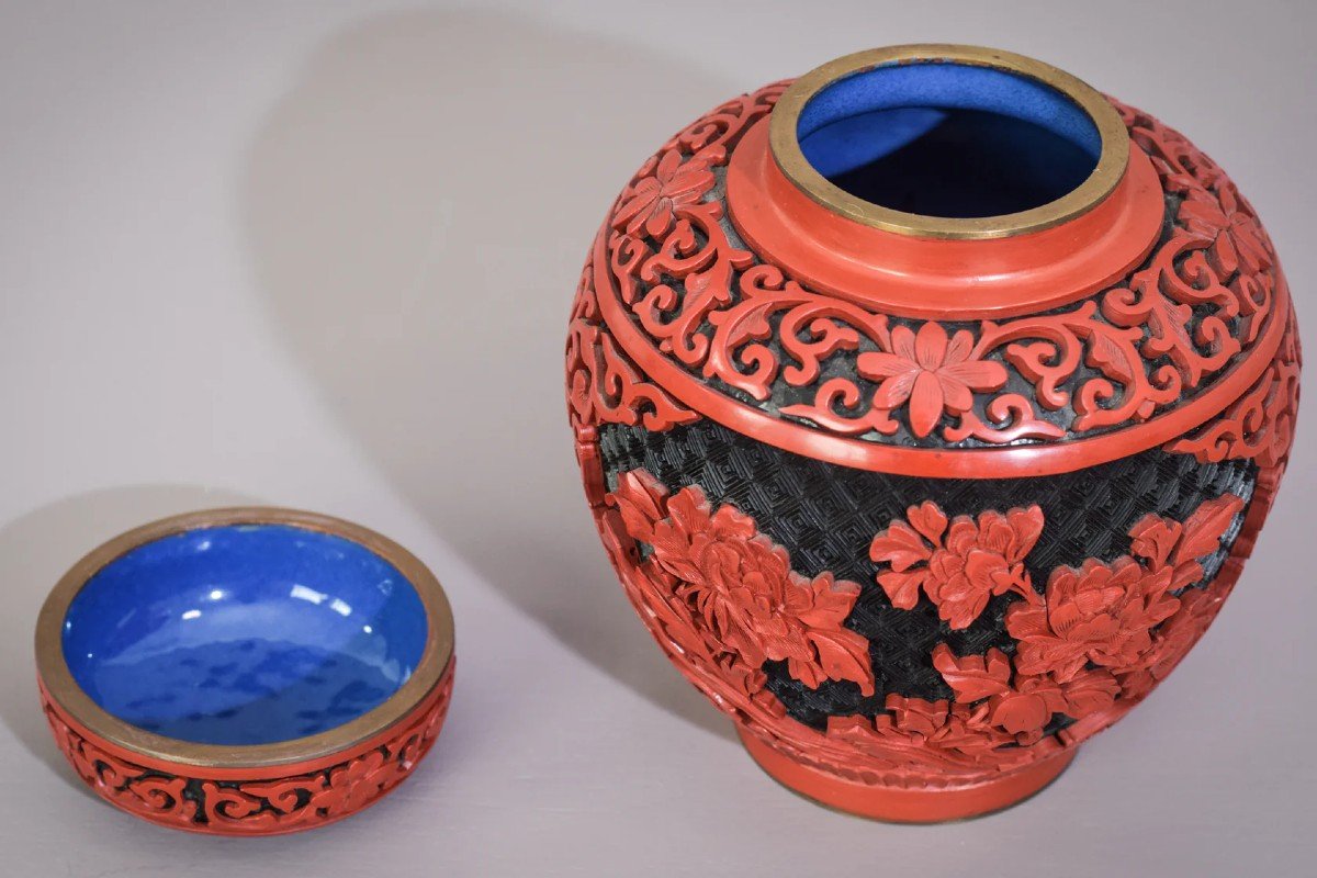 Carved And Lacquered - Chinese Ginger Jar-photo-6