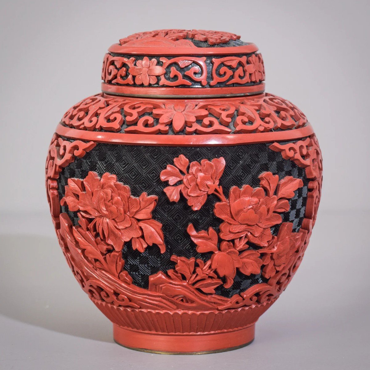 Carved And Lacquered - Chinese Ginger Jar