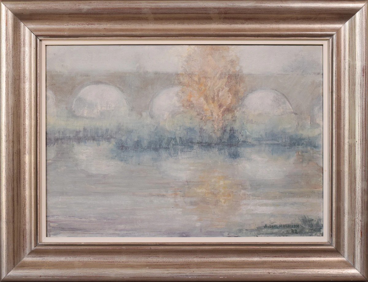 José Luis Sanz Magallon - Impressionist River Scene-photo-2