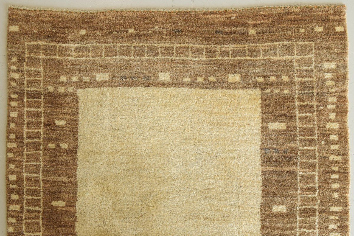 Tapis Beige Tissé à La Main - Moderniste-photo-2