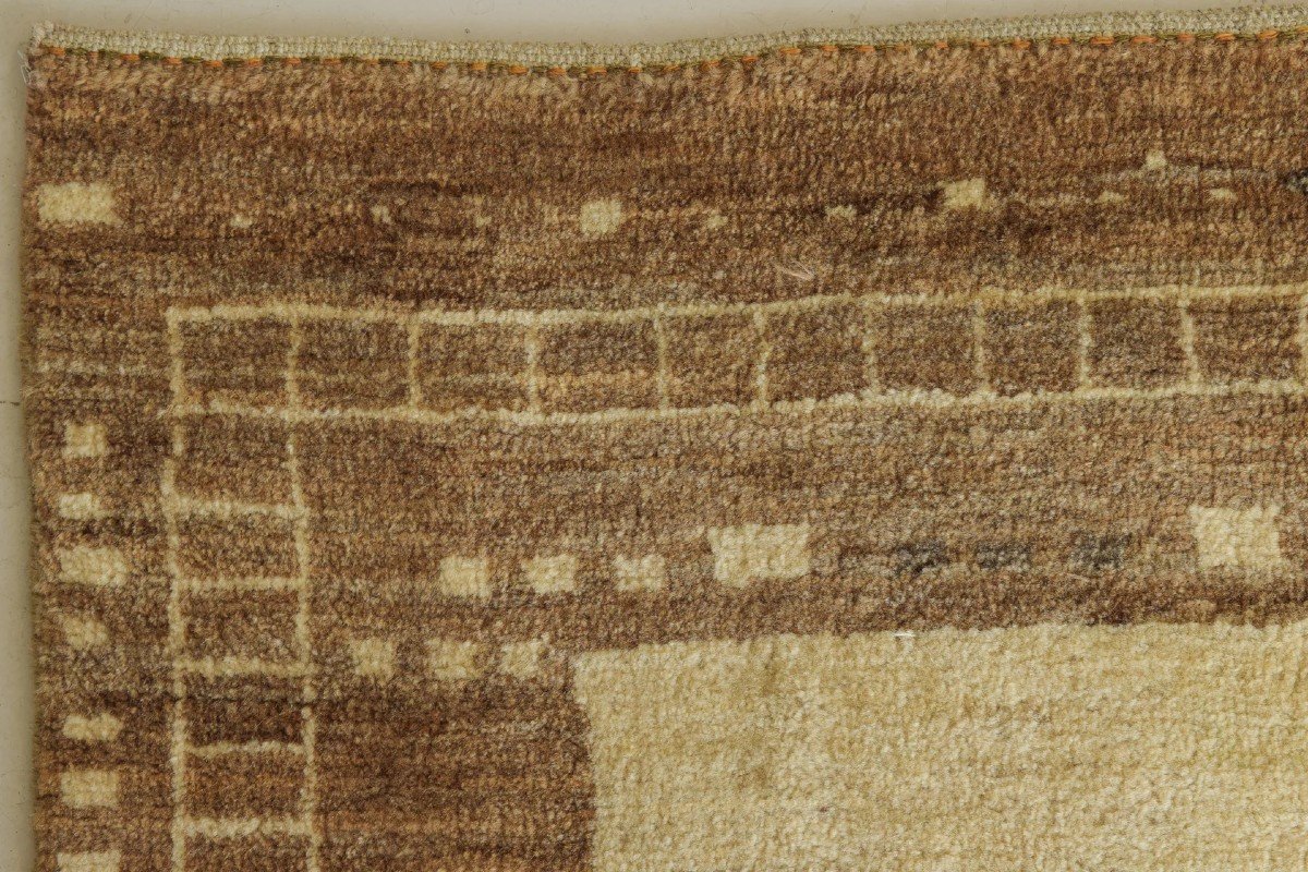 Modernist - Handwoven Beige Rug-photo-1