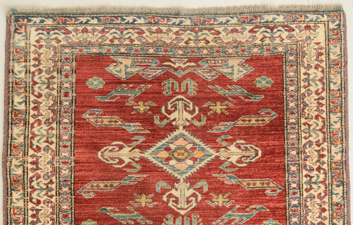 Vintage Tissé à La Main - Tapis Gooch Kazak-photo-2